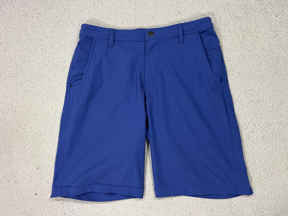 Lululemon Shorts Mens 32 Blue 10" Chino Zip Pockets Athleisure Athletic Casual